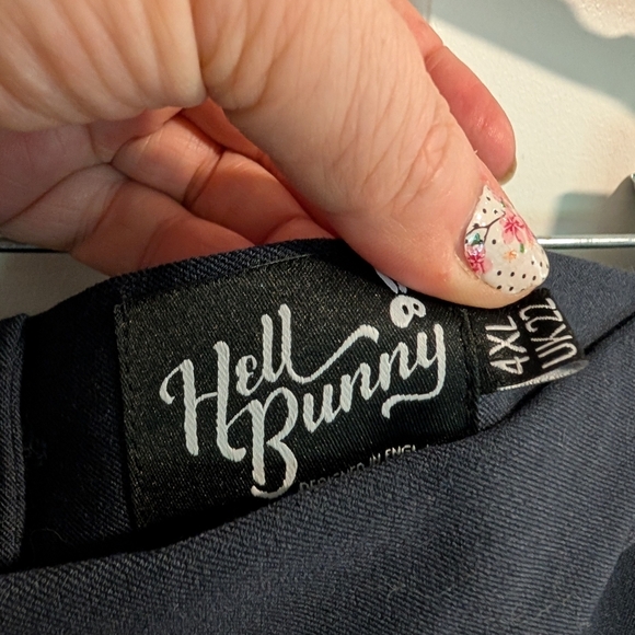 hellbunny navy sailor Wide-Leg Pants - Picture 2 of 5